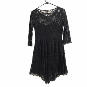 Free People Black Lace Dress- Size 4